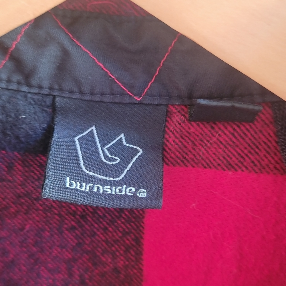 Burnside Red Buffalo Plaid Buttondown Flannel - image 3